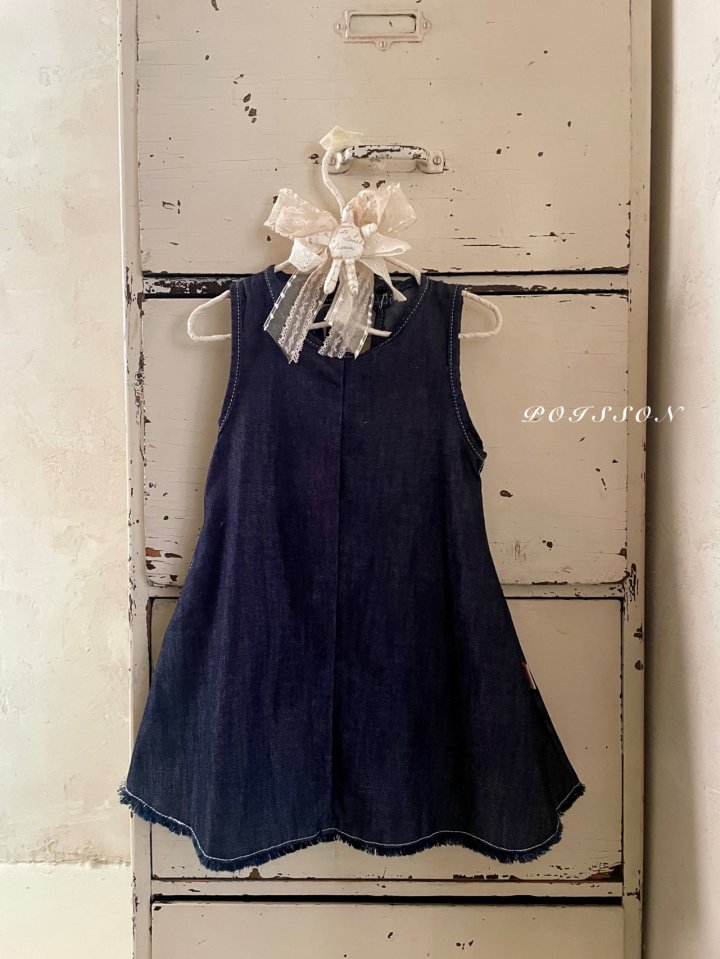 Poisson - Korean Children Fashion - #designkidswear - Romi Denim One-piece - 4