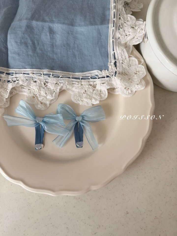 Poisson - Korean Children Fashion - #discoveringself - Chiffon Ribbon Hairpin - 5