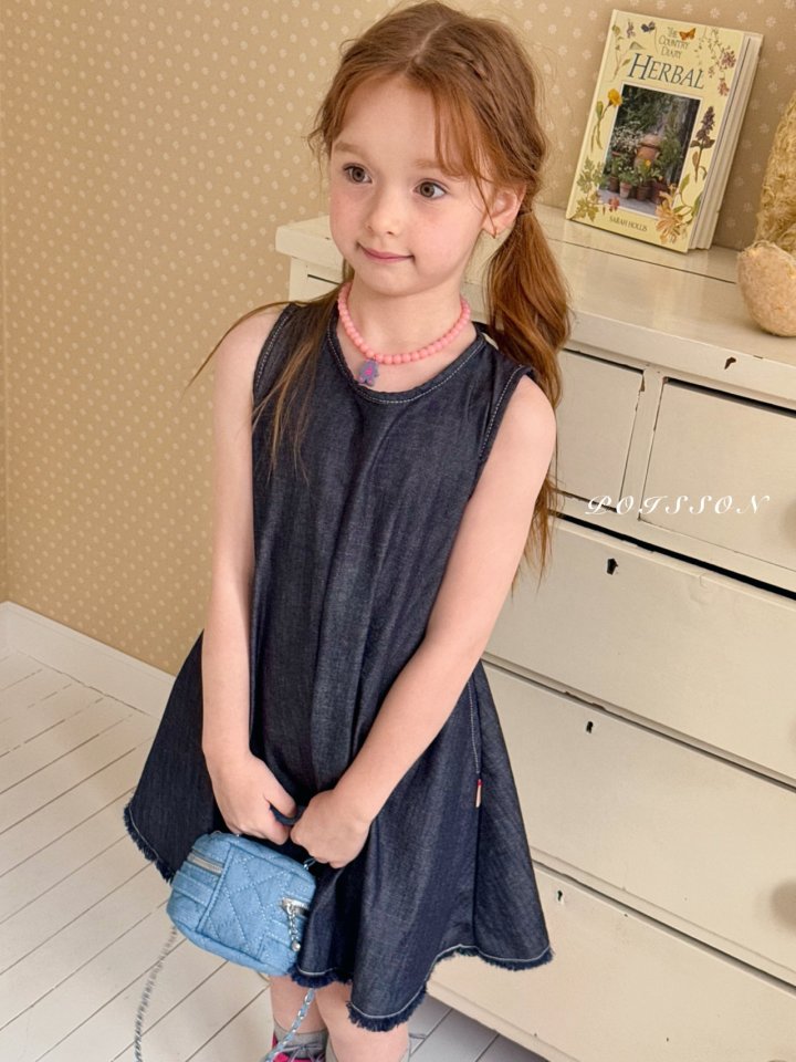 Poisson - Korean Children Fashion - #fashionkids - Romi Denim One-piece - 5