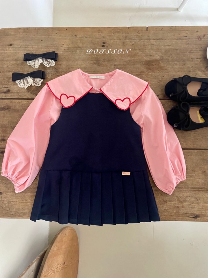 Poisson - Korean Children Fashion - #fashionkids - Pleats One-piece - 11