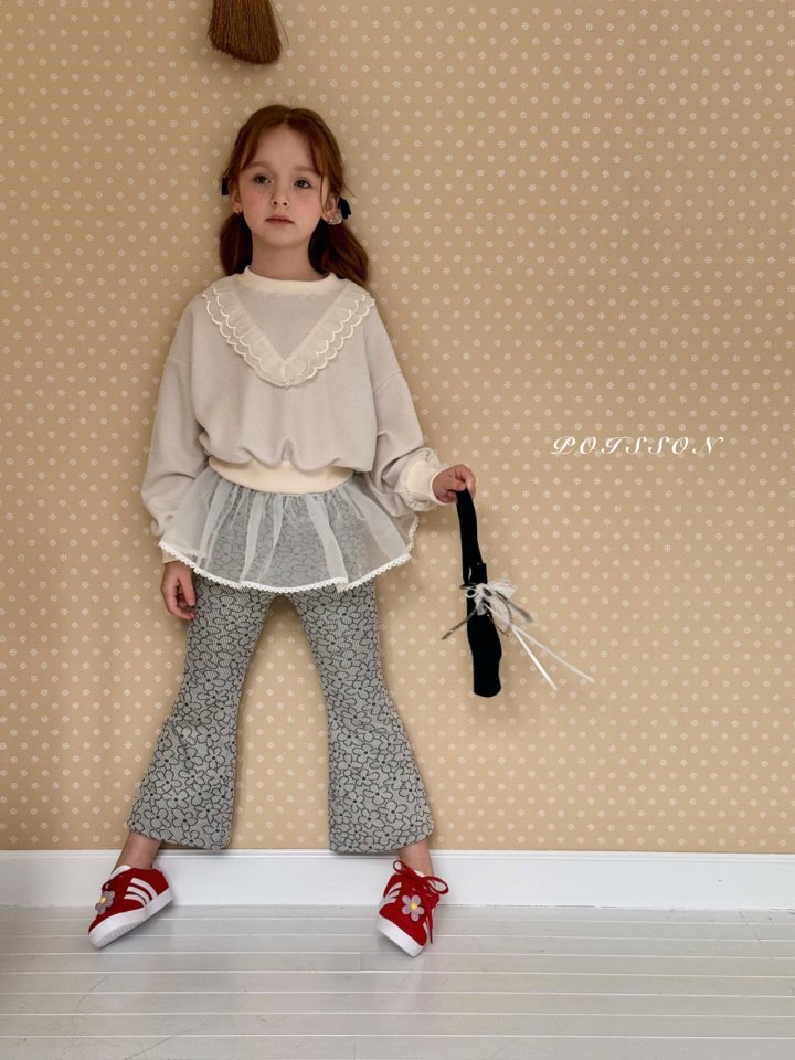 Poisson - Korean Children Fashion - #kidsshorts - Miel Lace Sweaetshirts - 5