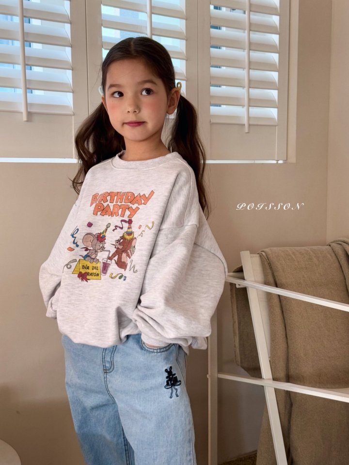 Poisson - Korean Children Fashion - #kidsshorts - Birthday Sweatshirts - 11