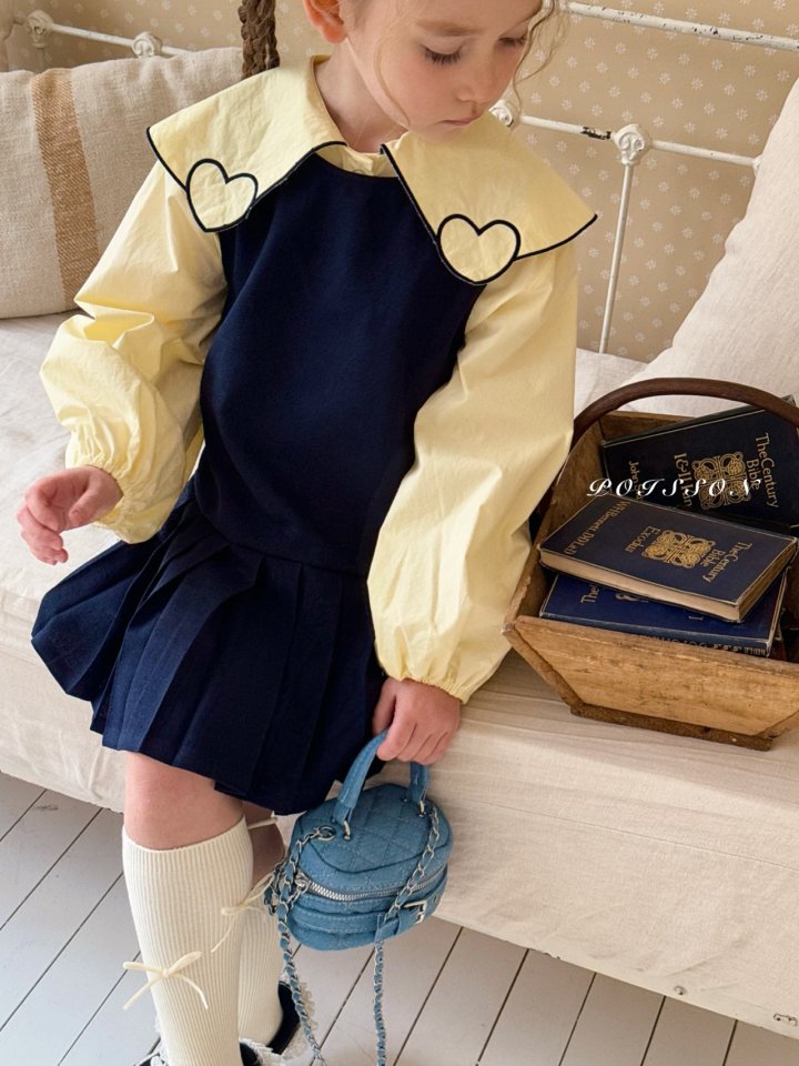 Poisson - Korean Children Fashion - #kidsshorts - Love Blouse - 9