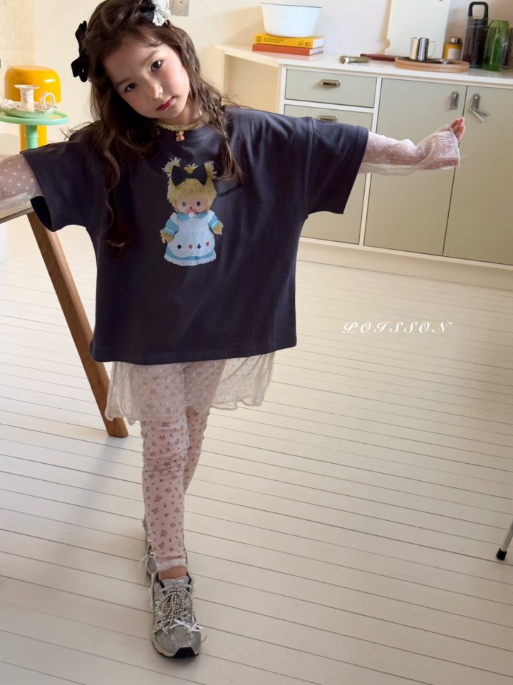 Poisson - Korean Children Fashion - #kidsshorts - Small Doll Tee - 9