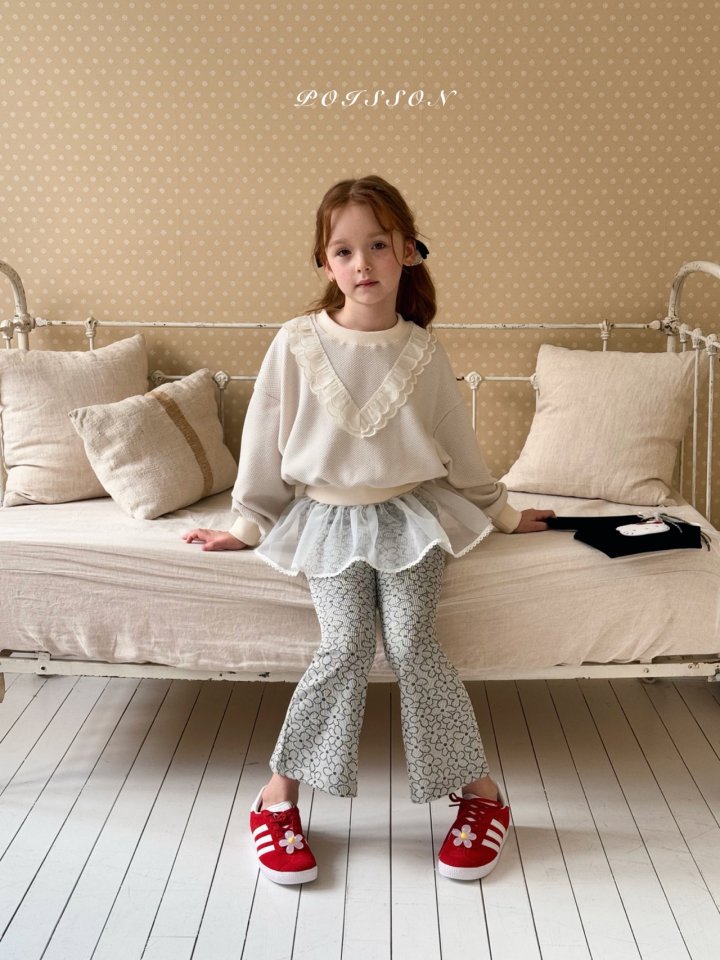 Poisson - Korean Children Fashion - #kidsstore - Miel Lace Sweaetshirts - 6