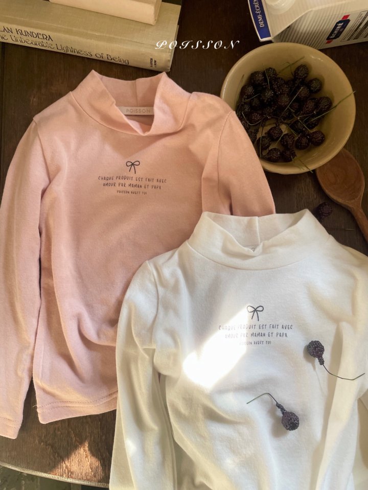 Poisson - Korean Children Fashion - #kidsstore - Half Turtleneck Tee - 5