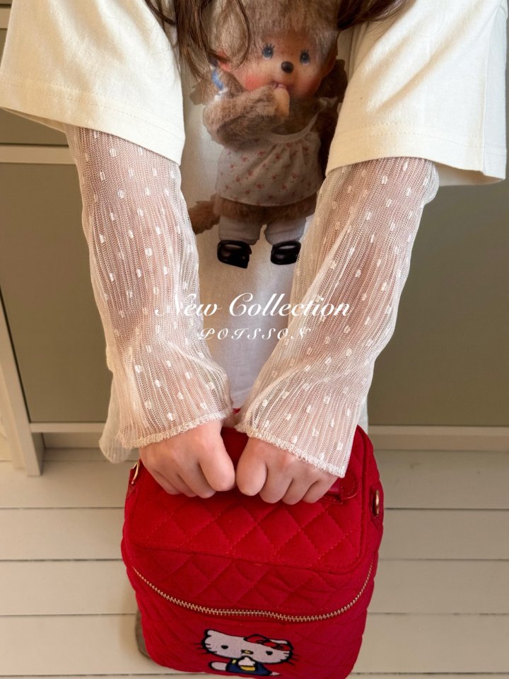 Poisson - Korean Children Fashion - #littlefashionista - Dot Mesh Blouse - 12