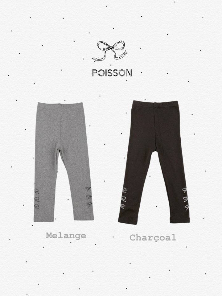 Poisson - Korean Children Fashion - #littlefashionista - Ribbon Leggings - 5