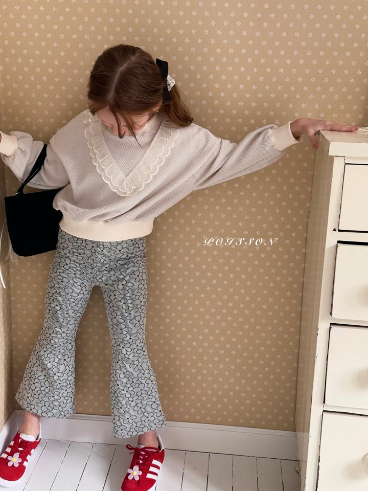 Poisson - Korean Children Fashion - #magicofchildhood - Miel Lace Sweaetshirts - 10