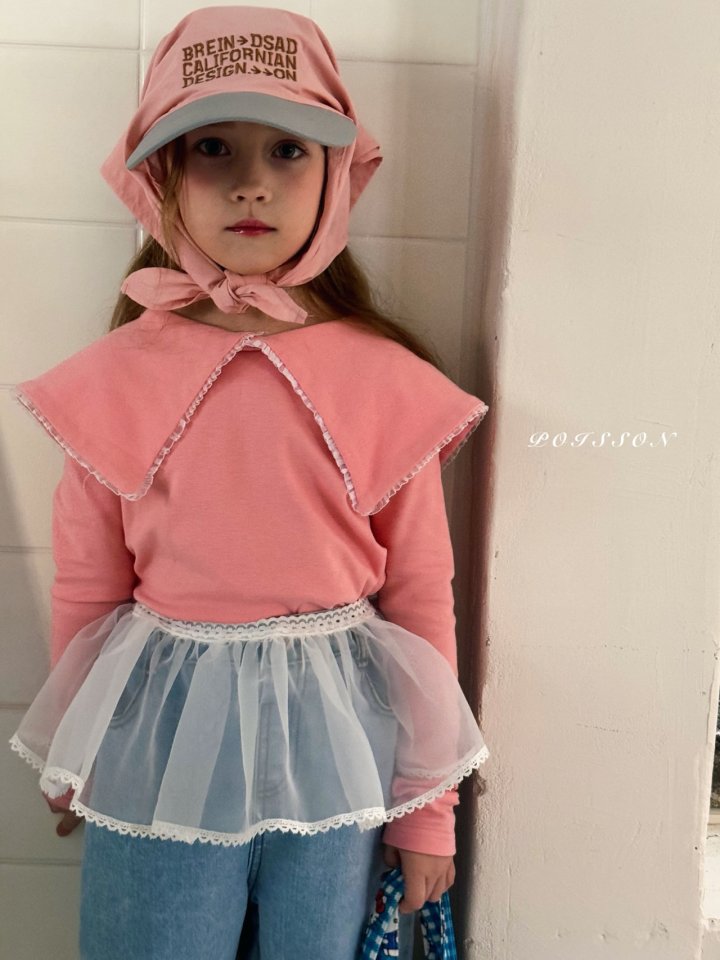 Poisson - Korean Children Fashion - #littlefashionista - Hailey Collar Tee - 4