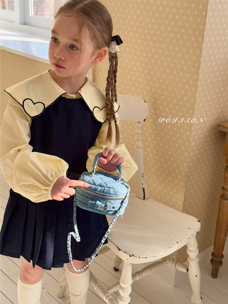 Poisson - Korean Children Fashion - #littlefashionista - Denim Mini Bag - 4