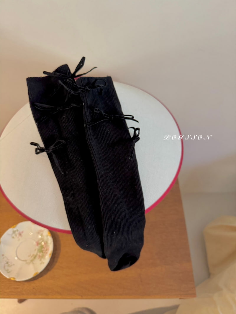 Poisson - Korean Children Fashion - #magicofchildhood - Ribbon Knee Socks - 3