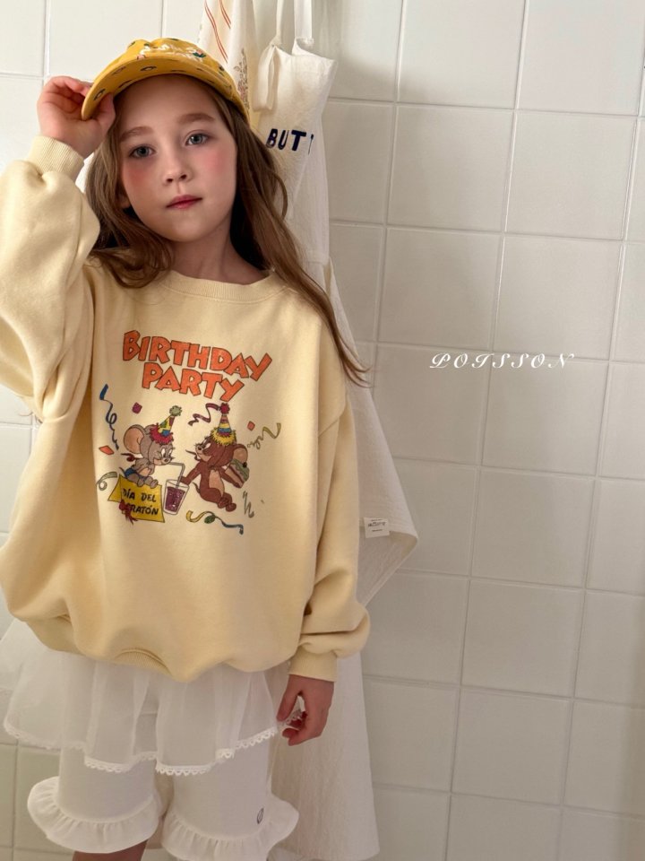 Poisson - Korean Children Fashion - #minifashionista - Birthday Sweatshirts