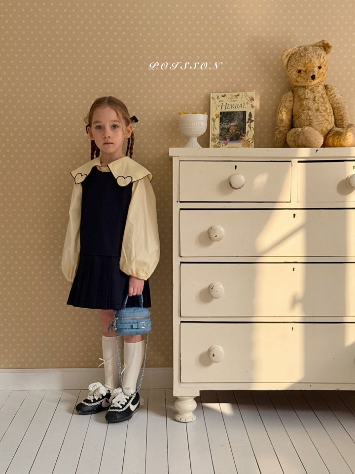 Poisson - Korean Children Fashion - #magicofchildhood - Pleats One-piece - 4