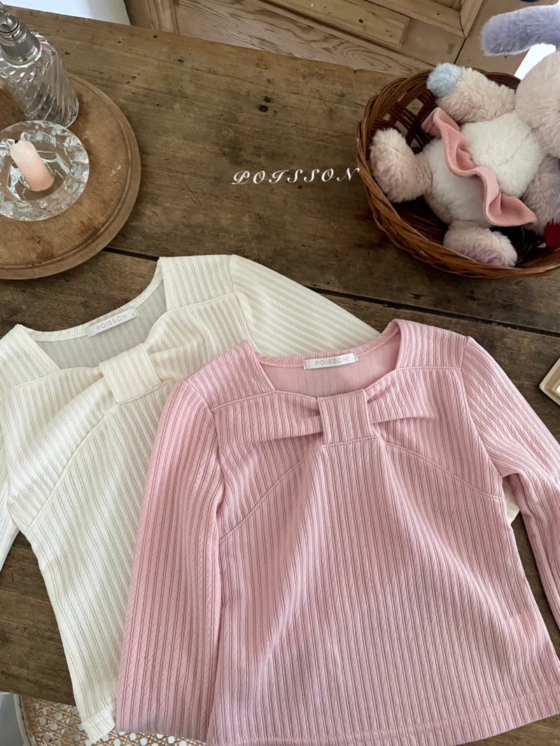Poisson - Korean Children Fashion - #prettylittlegirls - Ribbon Tee - 12