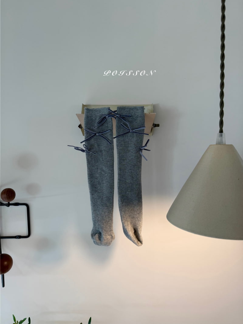 Poisson - Korean Children Fashion - #prettylittlegirls - Ribbon Knee Socks - 5