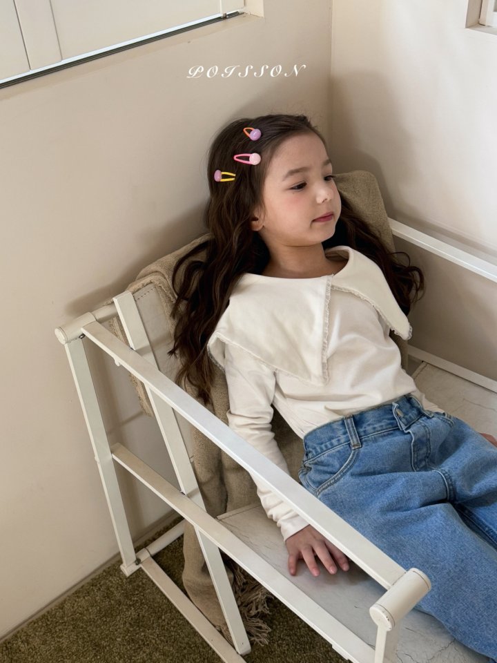 Poisson - Korean Children Fashion - #stylishchildhood - Hailey Collar Tee - 9