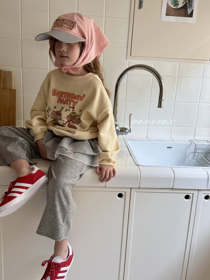 Poisson - Korean Children Fashion - #stylishchildhood - Birthday Sweatshirts - 5