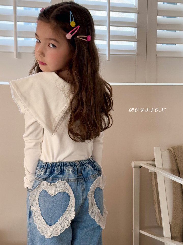 Poisson - Korean Children Fashion - #todddlerfashion - Hailey Collar Tee - 7