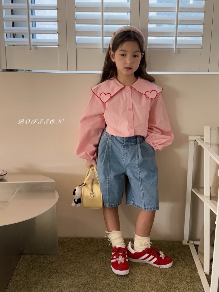 Poisson - Korean Children Fashion - #todddlerfashion - Love Blouse