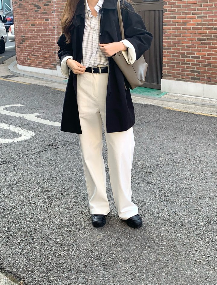 Pomelo - Korean Women Fashion - #momslook - Military Half Trench Coat - 7