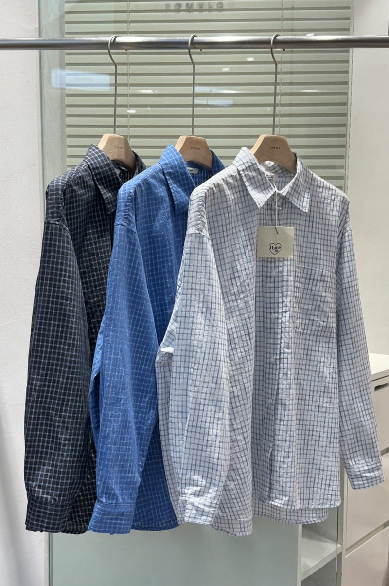Pomelo - Korean Women Fashion - #momslook - Check Label Shirt - 10