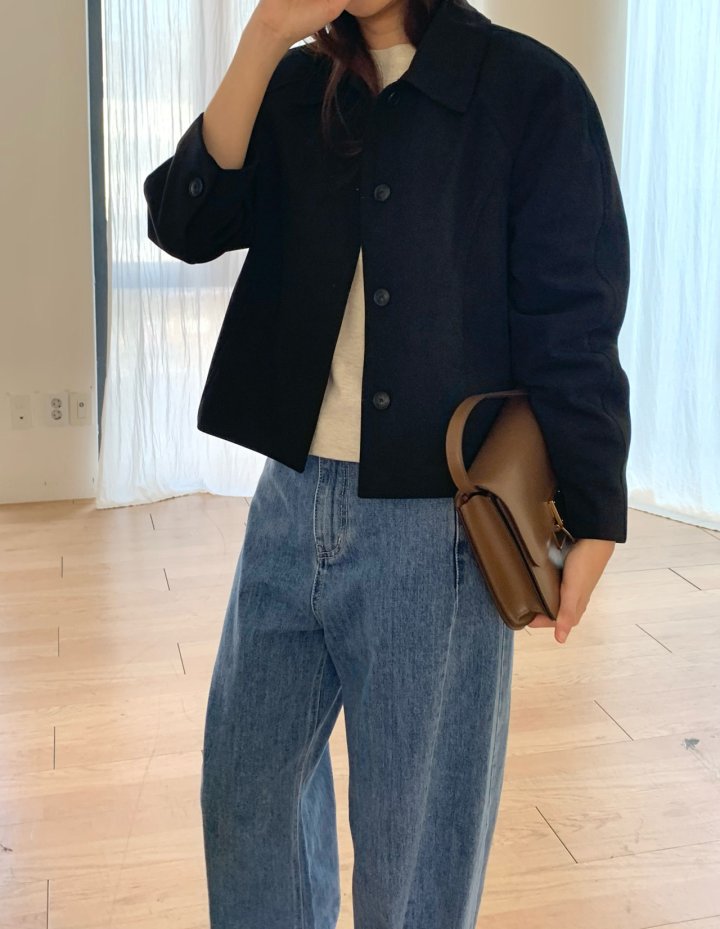 Pomelo - Korean Women Fashion - #momslook - Tapered Denim Pants - 7