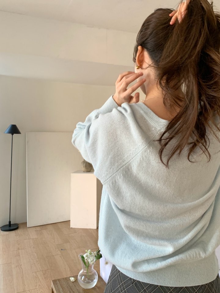 Pomelo - Korean Women Fashion - #momslook - Cozy Raglan Knit Sweater - 6