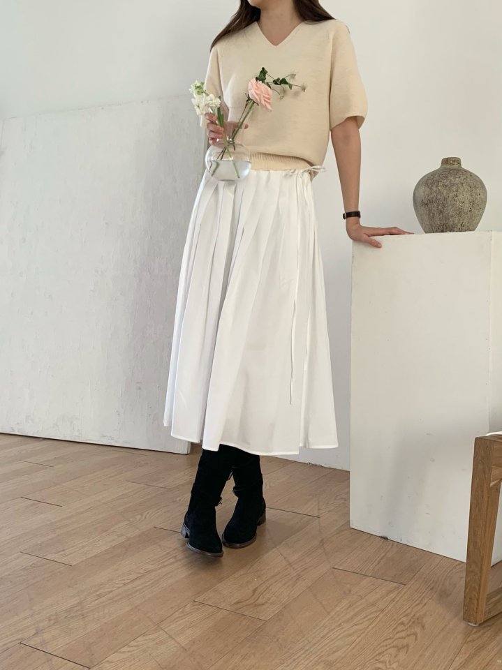 Pomelo - Korean Women Fashion - #momslook - Smooth Skirt - 5