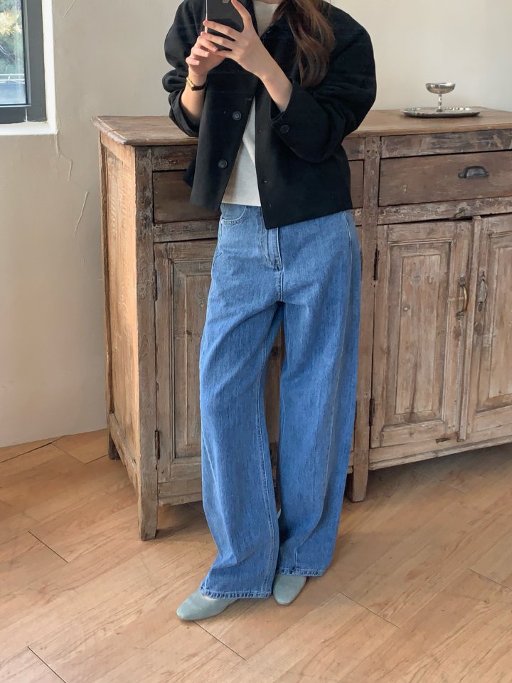 Pomelo - Korean Women Fashion - #pursuepretty - Tapered Denim Pants