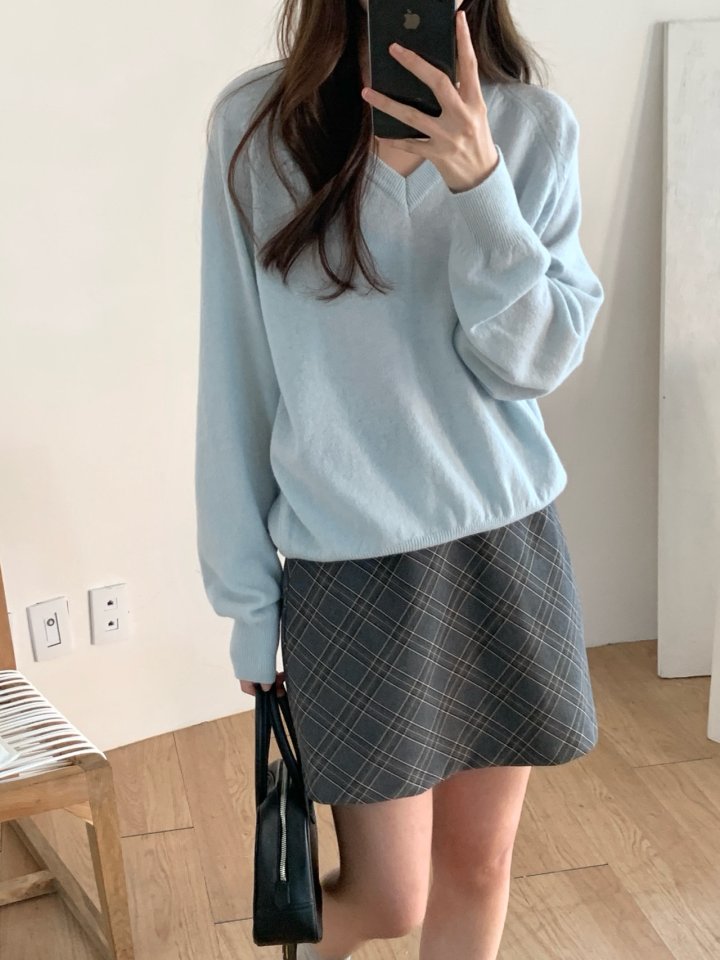 Pomelo - Korean Women Fashion - #romanticstyle - London Check Skirt - 5