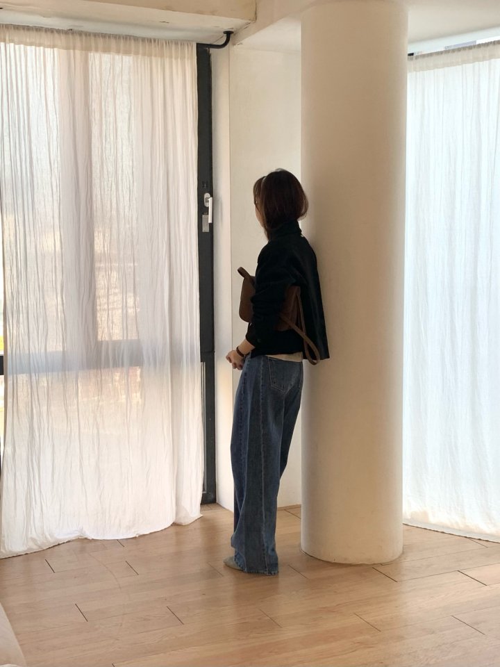 Pomelo - Korean Women Fashion - #romanticstyle - Tapered Denim Pants - 3