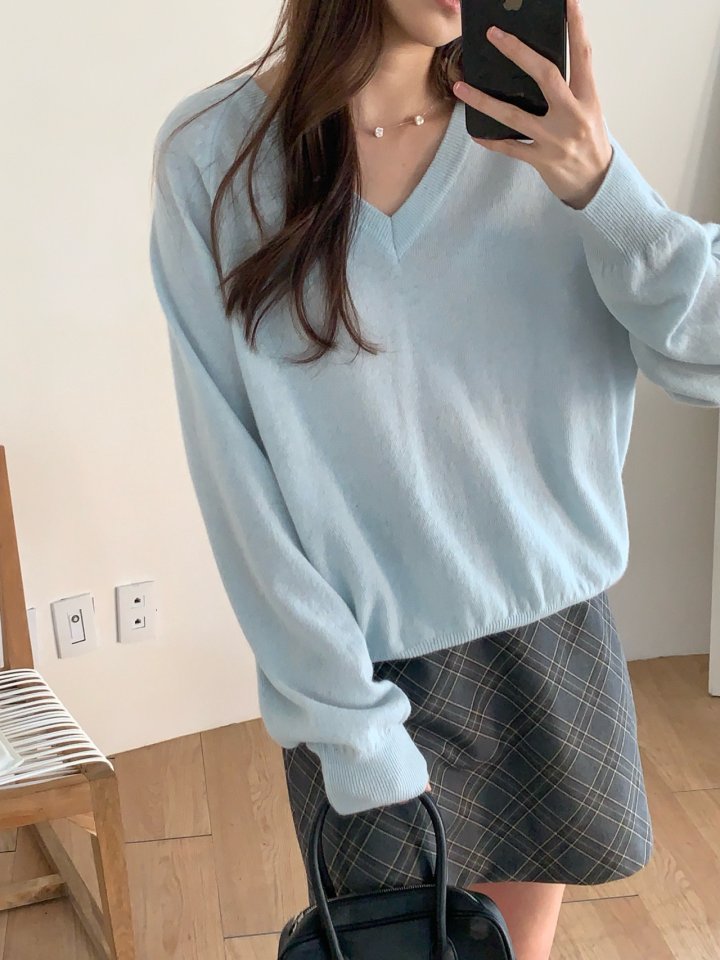 Pomelo - Korean Women Fashion - #romanticstyle - Cozy Raglan Knit Sweater - 2
