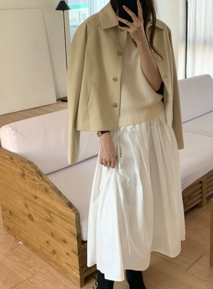 Pomelo - Korean Women Fashion - #romanticstyle - Smooth Skirt