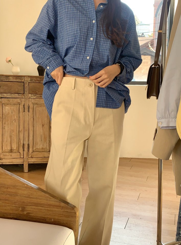 Pomelo - Korean Women Fashion - #shopsmall - Wale Cotton Pants - 7