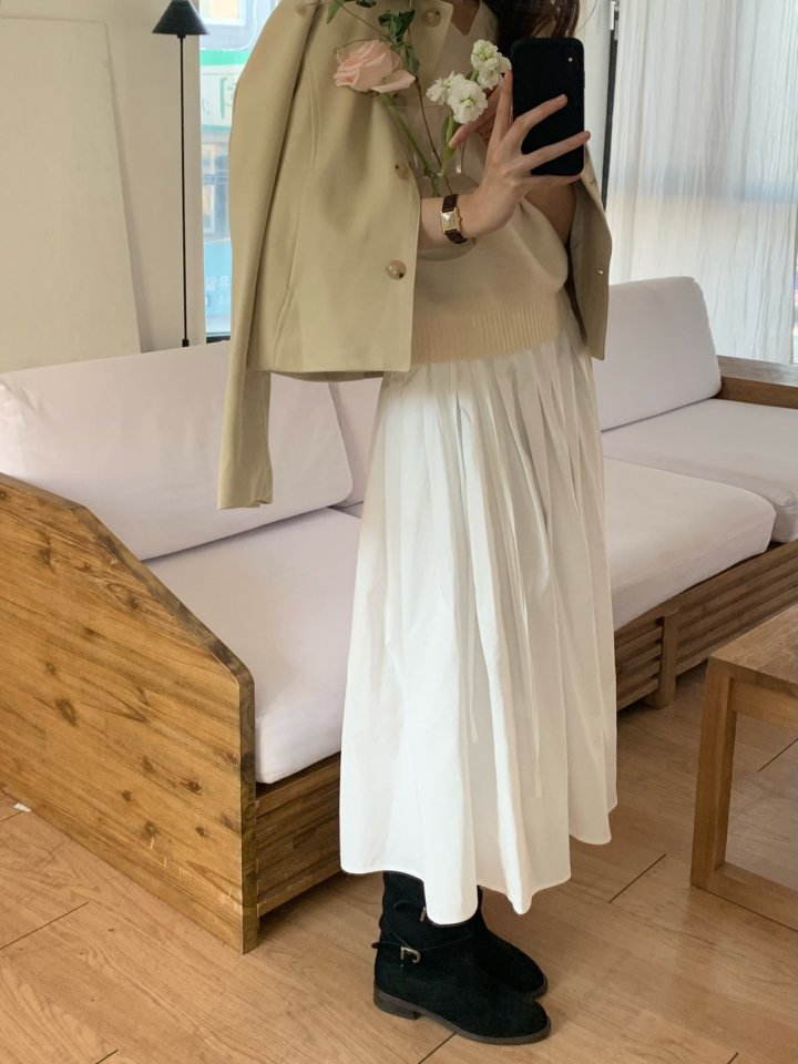 Pomelo - Korean Women Fashion - #shopsmall - Smooth Skirt - 2