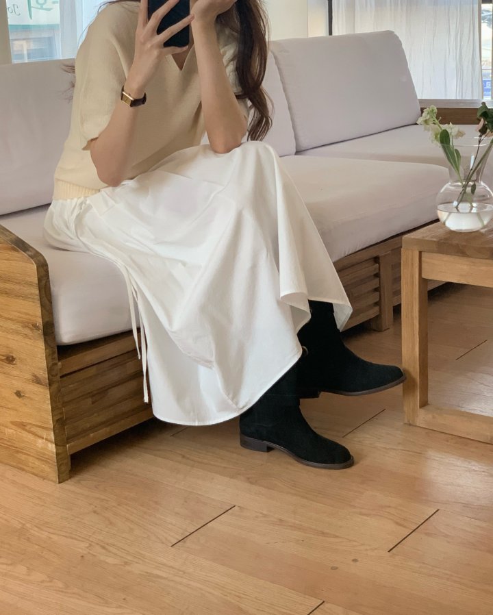 Pomelo - Korean Women Fashion - #thatsdarling - Smooth Skirt - 3