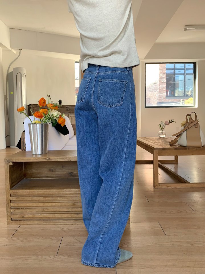 Pomelo - Korean Women Fashion - #thelittlethings - Tapered Denim Pants - 6