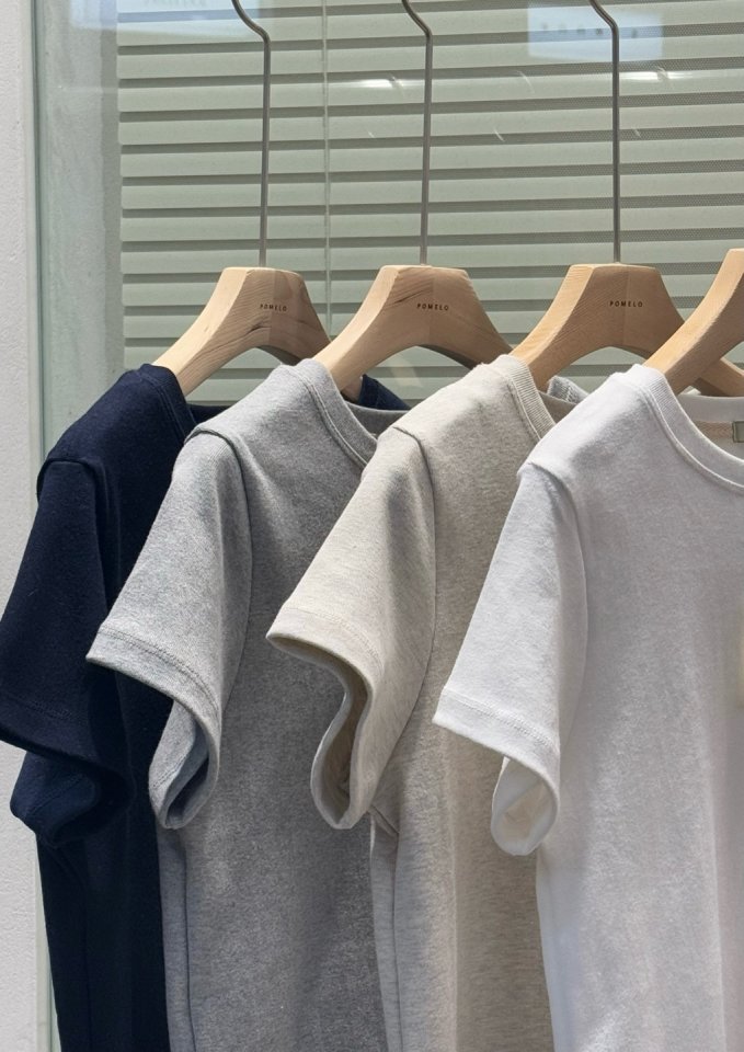 Pomelo - Korean Women Fashion - #womensfashion - Sander Cotton Tee - 7