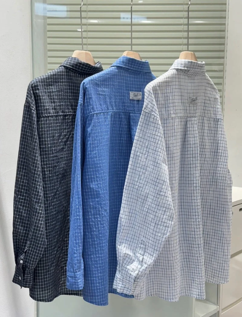 Pomelo - Korean Women Fashion - #womensfashion - Check Label Shirt - 11