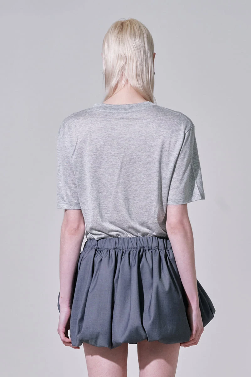 Project Wave - Korean Women Fashion - #momslook - Silky V-neck Half Sleeve Top - 3