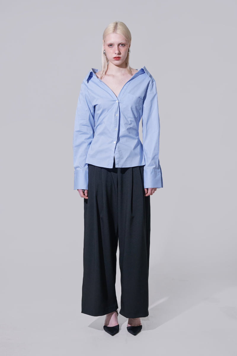 Project Wave - Korean Women Fashion - #momslook - Charlotte Off-shoulder Shirts