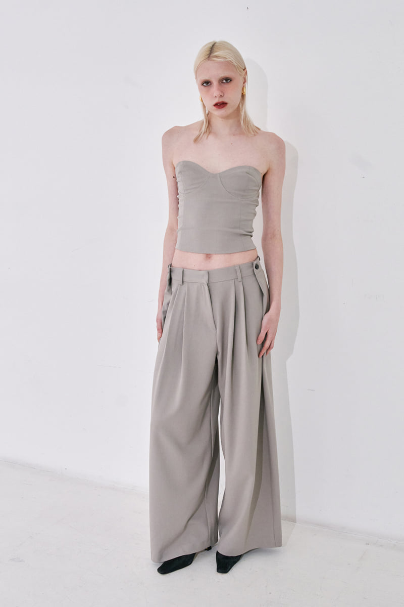 Project Wave - Korean Women Fashion - #momslook - Astuck Side Button Pants - 10