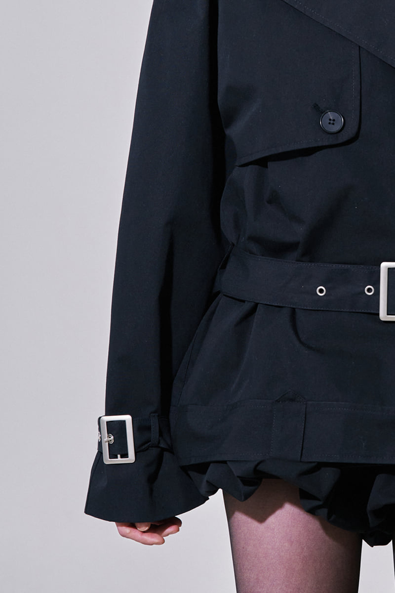 Project Wave - Korean Women Fashion - #momslook - Max Half Trench Coat - 7