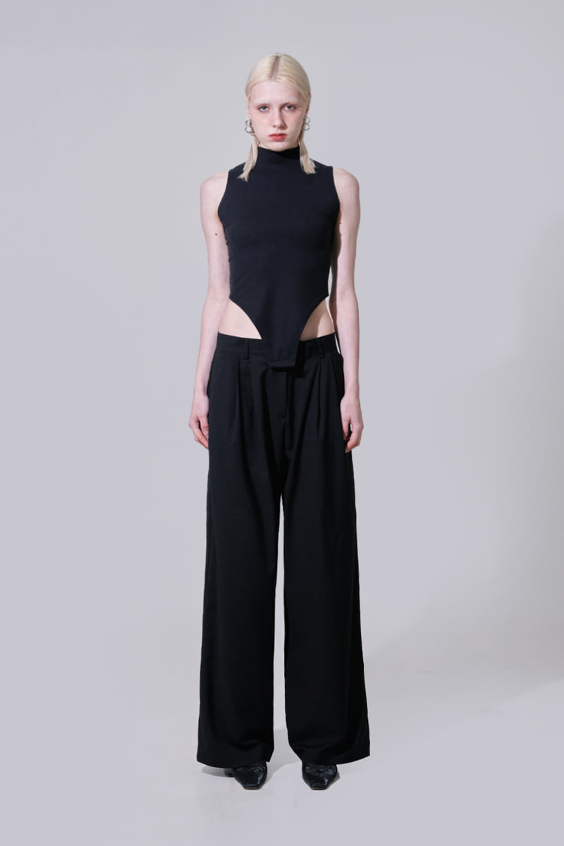 Project Wave - Korean Women Fashion - #momslook - Half Neck Strech Bodysuit - 7