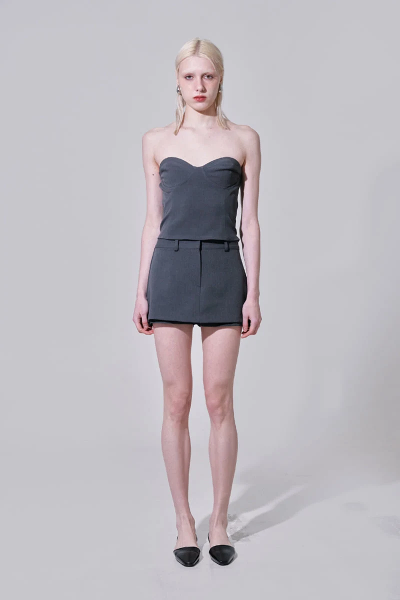 Project Wave - Korean Women Fashion - #momslook - Body Spandex Skirt Pants