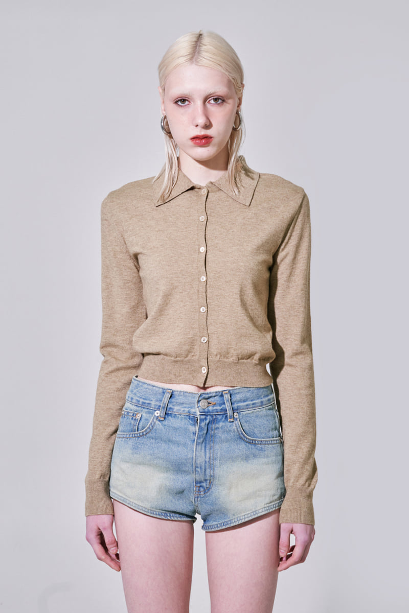 Project Wave - Korean Women Fashion - #momslook - High Waist Denim Shorts - 2