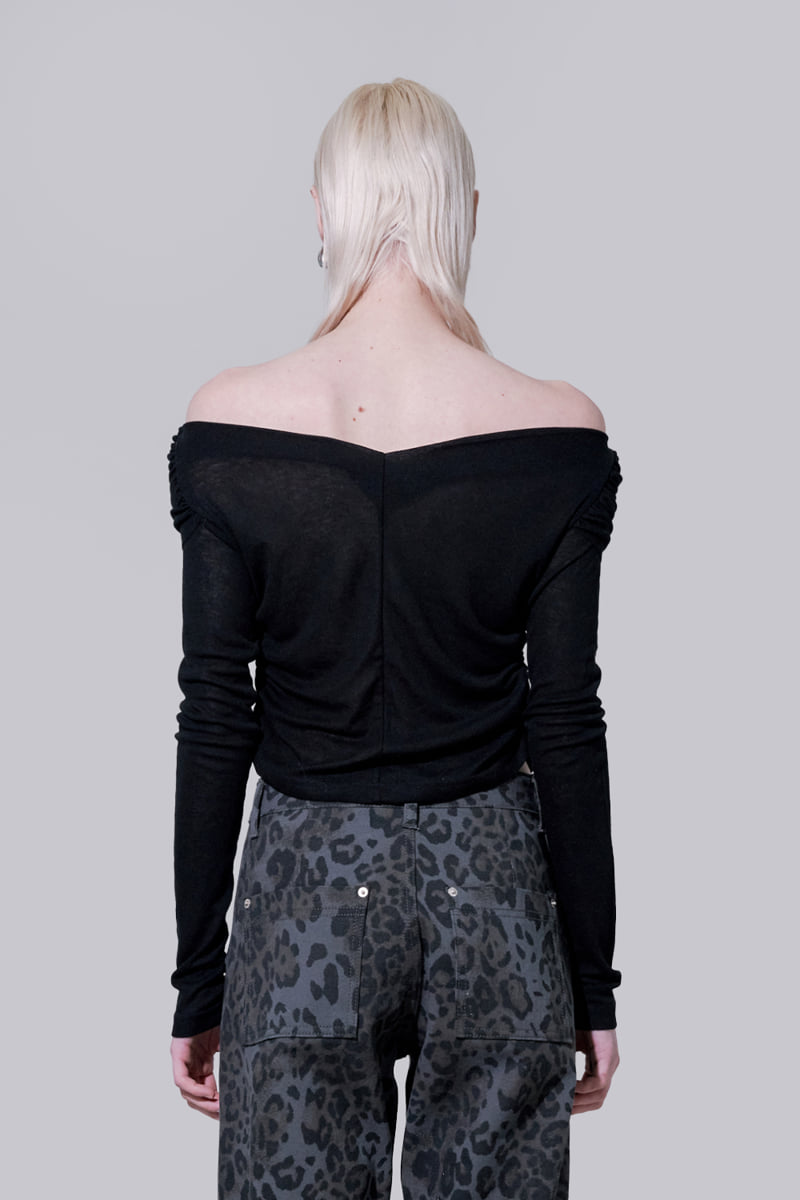 Project Wave - Korean Women Fashion - #womensfashion - Fore Shirring Long Sleeve Top - 4