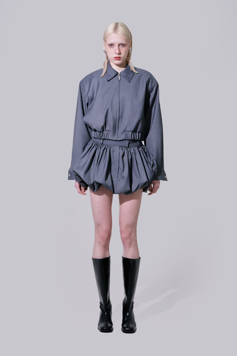 Project Wave - Korean Women Fashion - #pursuepretty - Rena Blue Bell Short Jumper - 6