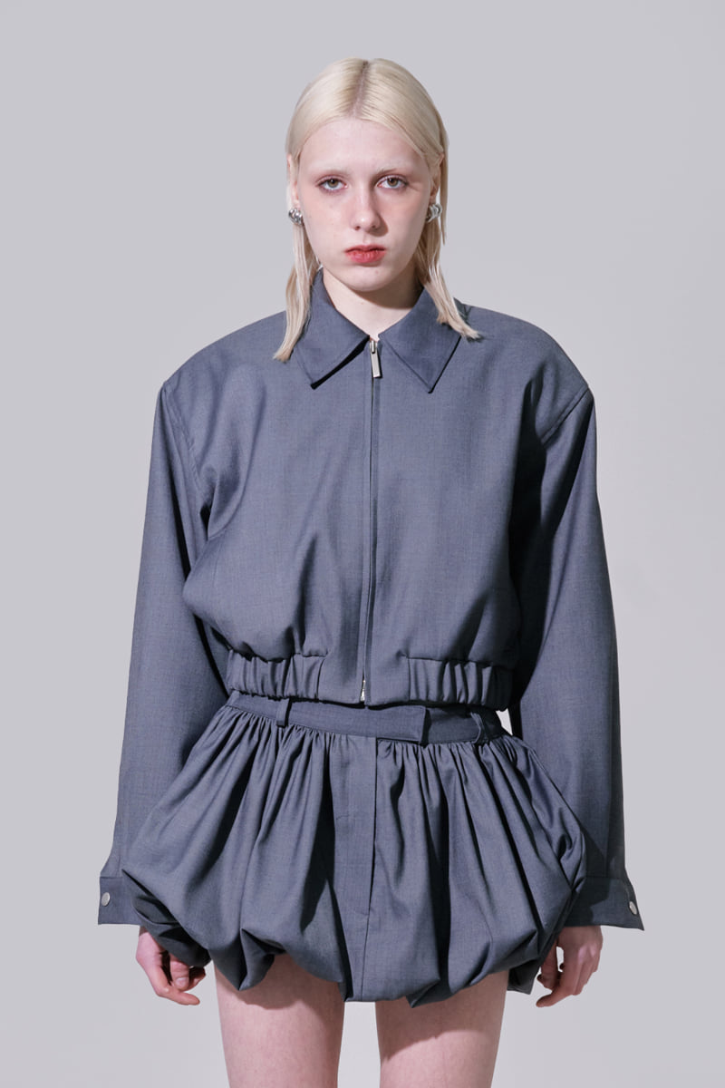 Project Wave - Korean Women Fashion - #restrostyle - Rena Blue Bell Short Jumper - 7